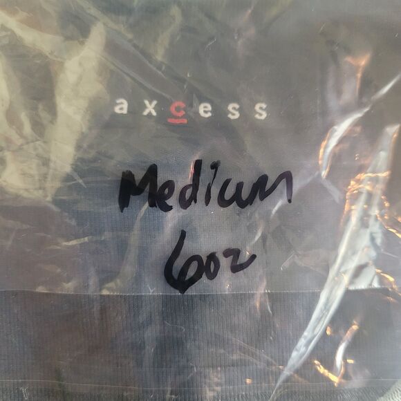 Axcess Y2K 3/4 Sleeve Top Women's Medium M Blue Green Geometric Sheer Lined - Picture 9 of 9